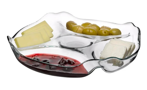 Paşabahçe 4 li cam kahvaltılık - çerezlik sunum tabağı 25,2cm. - Resim 2