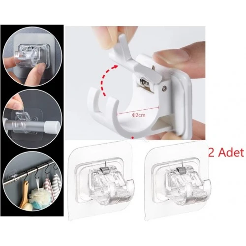 Yaylı Boru ve Kablo Düzenleyici Halka Kendinden Yapışkanlı 2 li ürün görseli