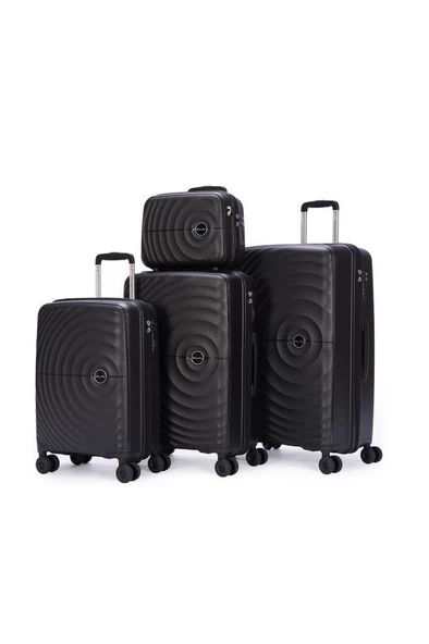 Benetton Trolley Valiz Siyah Kabin Boy 14BNT8002-03-SY - Resim 3