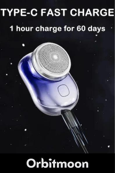 Premium Ürün Taşınabilir Pratik Günlük Seyahat Hızlı Şarjlı Yuvarlak Etkili Kablosuz Tıraş Makinesi - 4