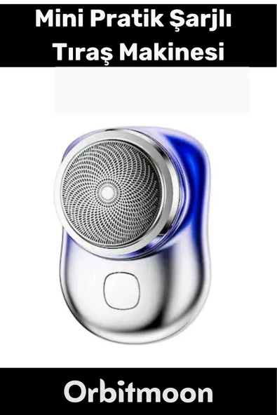 Premium Ürün Taşınabilir Pratik Günlük Seyahat Hızlı Şarjlı Yuvarlak Etkili Kablosuz Tıraş Makinesi