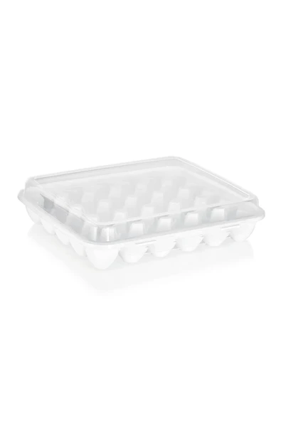 30 Yumurta Kapasiteli Yumurta Saklama Kabı -Kapaklı Pratik Yumurta Saklama Kutusu-Yumurta Organizeri - Resim 3