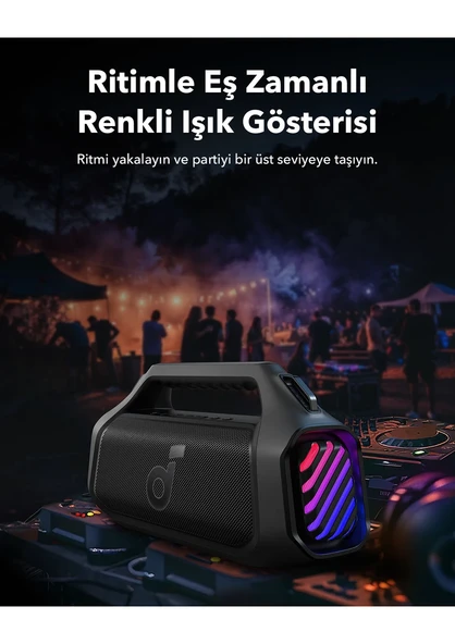 Anker Soundcore Boom 2 Plus 140W Bluetooth Hoparlör Siyah - 5