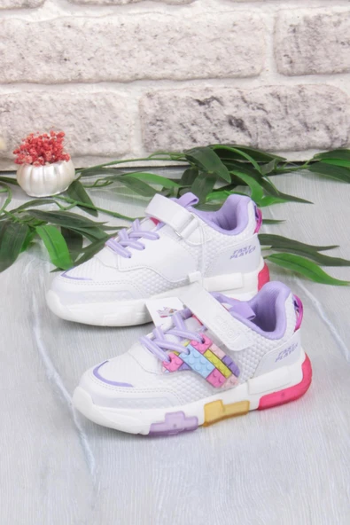 Fort Cool Heros Rahat Logo Desenli Işıklı Kız Çocuk Ayakkabı - Resim 3