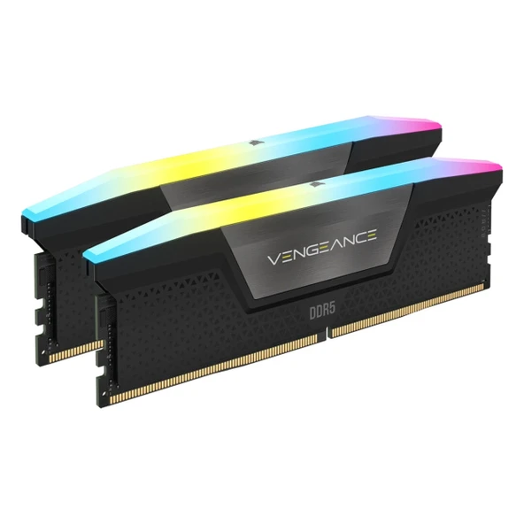 Corsair Vengeance RGB CMH32GX5M2B5600Z36K 32GB (2x16GB) DDR5 5600MHz CL36 Masaüstü Bellek - 2