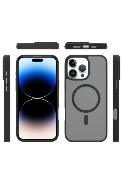 iPhone 16 Pro Jota Magsafe Kapak - Pudra - 2