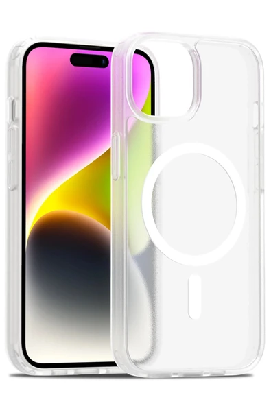 iPhone 15 Jota Magsafe Kapak - Şeffaf