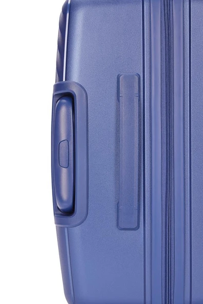 Benetton Trolley Valiz Mavi Kabin Boy 14BNT8002-03-M - Resim 8