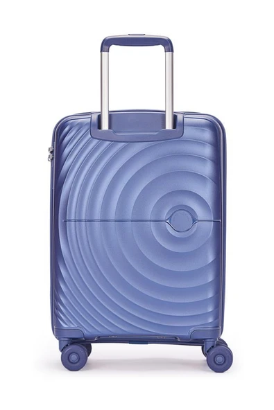 Benetton Trolley Valiz Mavi Kabin Boy 14BNT8002-03-M - Resim 10