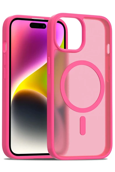 iPhone 15 Jota Magsafe Kapak - Rose