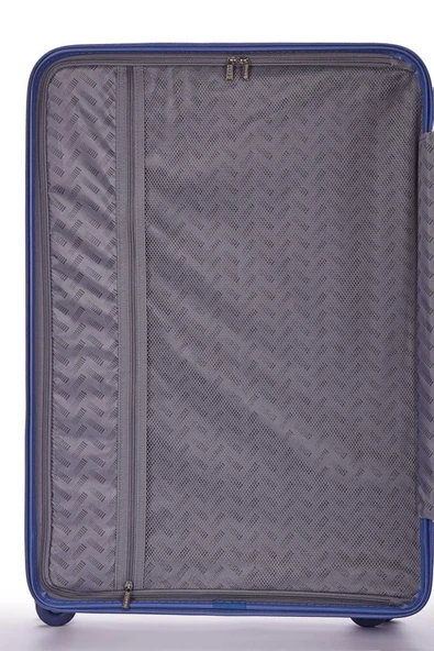 Benetton Trolley Valiz Mavi Kabin Boy 14BNT8002-03-M - Resim 7