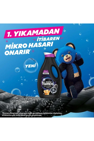 Yumoş Sıvı Deterjan Renkliler 1690 ml x1 Siyahlar 1690 ml x1 Yoğun Terapi Tüm Renkliler 1690 ml x1 - 4