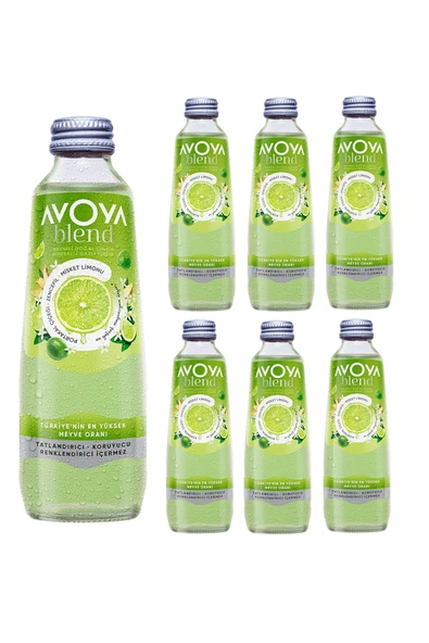 Avoya 6'lı Blend Misket Limonu Maden Suyu 250 Ml - 1