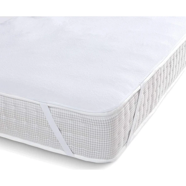 Çift Kişilik Dört Köşe Lastikli Su Sıvı Geçirmez Yatak Koruyucu Alez Pamuk Yüzey ürün görseli 1