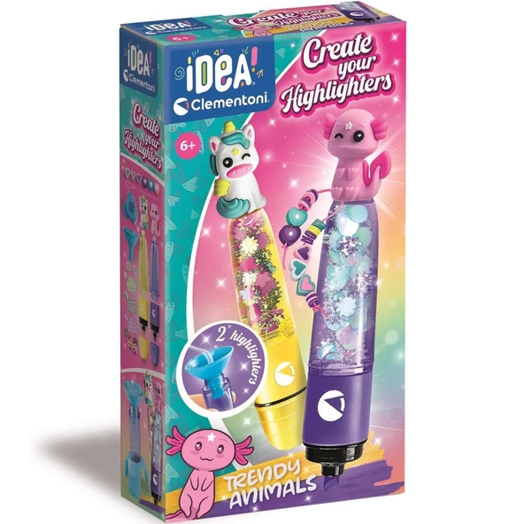 Clementoni Idea Fosforlu Kalem Laboratuvarı Sevimli Hayvanlar