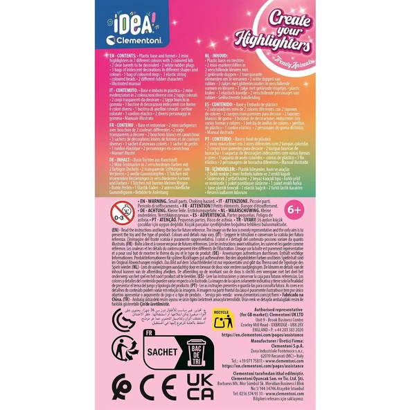 Clementoni Idea Fosforlu Kalem Laboratuvarı Sevimli Hayvanlar - 6