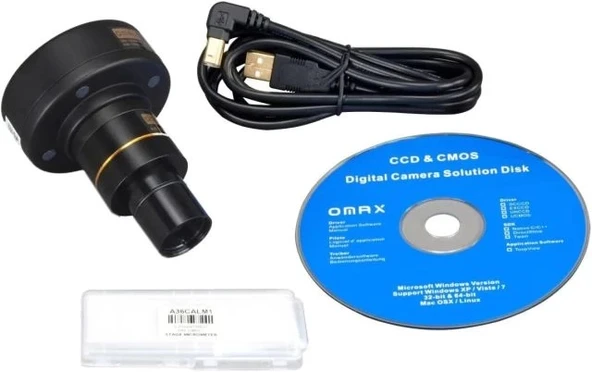 OMAX - 40X-2000X Laboratuvar Trinoküler Biyolojik Bileşik LED Mikroskop - Resim 4