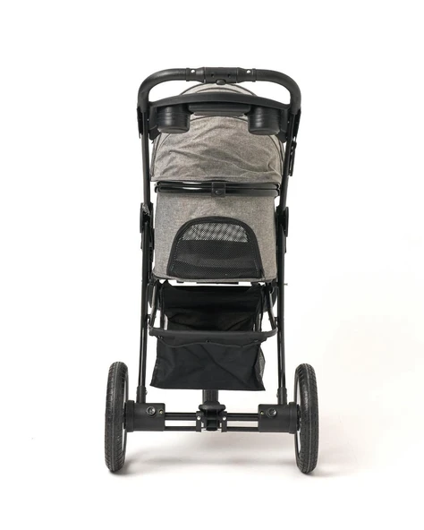 Zampa Melona Kedi Köpek Arabası Gri SP05CST-G - Katlanabilir ve Konforlu Taşıma Çözümü - 3