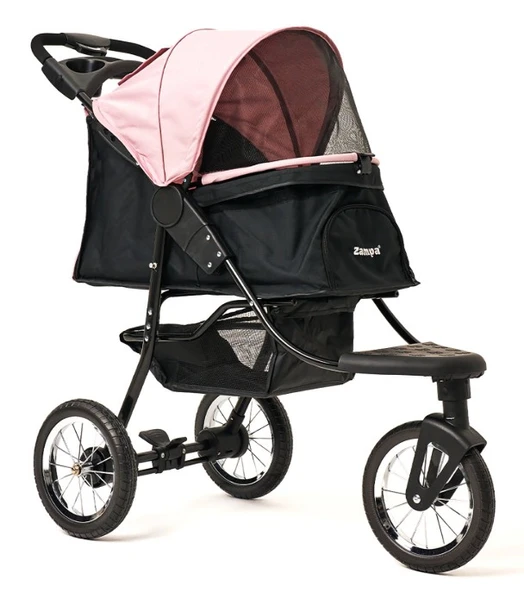 Zampa Ricciardo SP05CS-P Pembe Kedi Köpek Arabası - Geniş İç Hacim, Katlanabilir