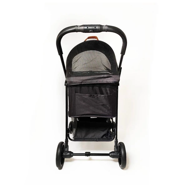 Zampa Albon Kedi Köpek Arabası Siyah LD02-B 53x77x100 Cm - 4