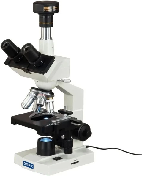 OMAX - 40X-2000X Laboratuvar Trinoküler Biyolojik Bileşik LED Mikroskop - Resim 2