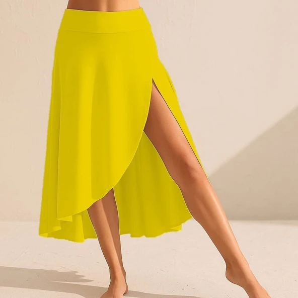 Kadın Cep Detay Taytlı Sandy Etek - Resim 3