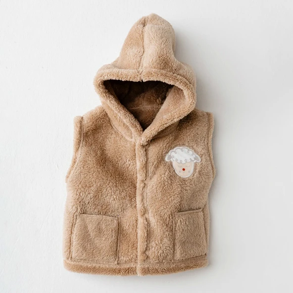 Andywawa Ac26163 Tinny S Sheeps Yelek Beige ürün görseli