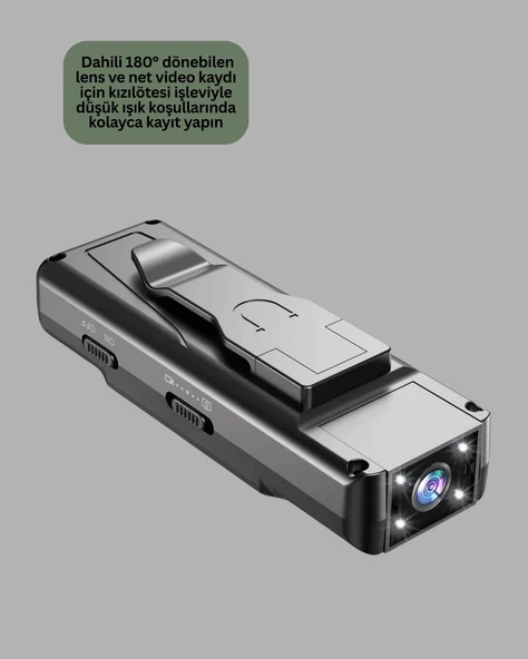 Mini Kamera 1080P Full HD Döner Lens Taşınabilir - Resim 3