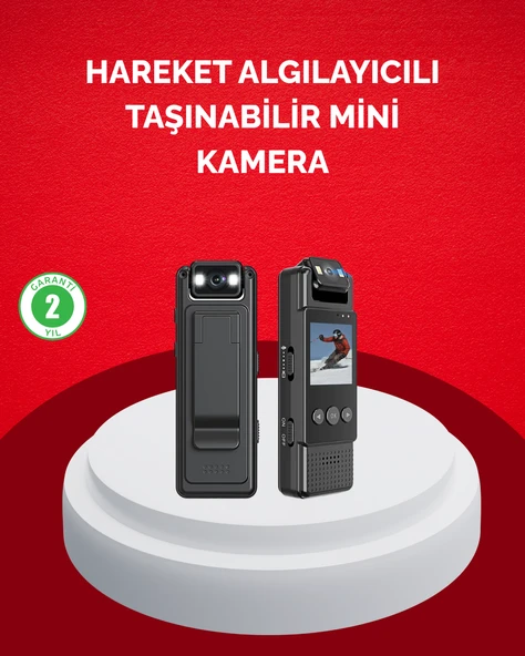 Mini Kamera 1080P Full HD Taşınabilir Güvenlik ve Kayıt Cihazı - Resim 2