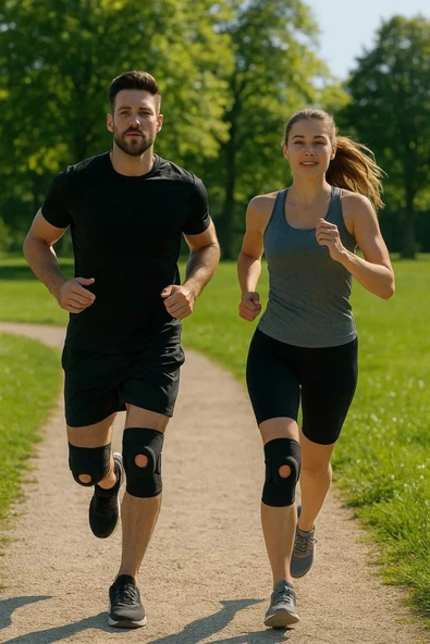 Topuk Çorabı 2'li Sağ Sol+ Medical Patella Destekli Dizlik + Termojel – Ortopedik Destek Seti - 2