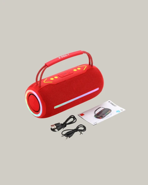 IPX6 Su Geçirmez RGB LED Işıklı Taşınabilir Bluetooth Hoparlör 2400 mAh - 5