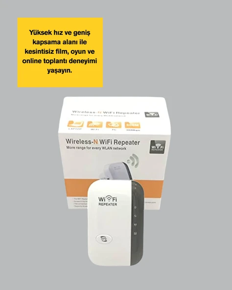 300 Mbps Kablosuz WiFi Menzil Genişletici – Repeater & AP Modu - 4