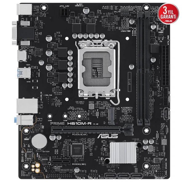ASUS PRIME H610M-R D5-SI DDR5 3200(OC) MATX 1700P - 2