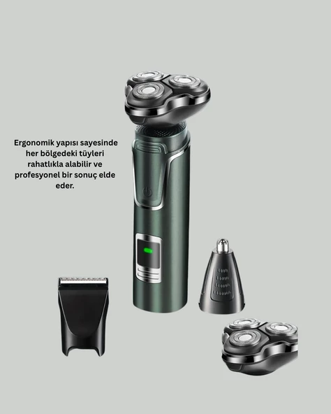 Başlıklı Şarjlı Tıraş ve Bakım Cihazı - Resim 4