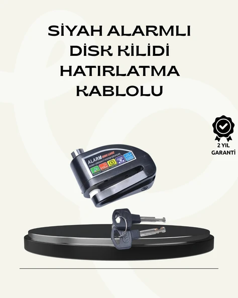 Çift Modlu 110dB Alarmlı Disk Kilidi Suya Dayanıklı