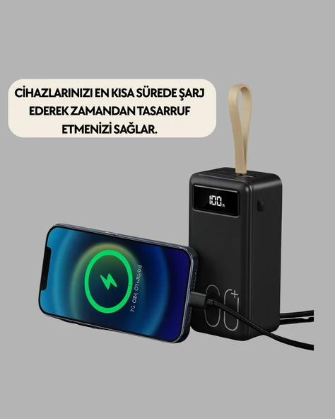 Seyahat ve Kamp İçin Portatif Güç Kaynağı Powerbank - 4