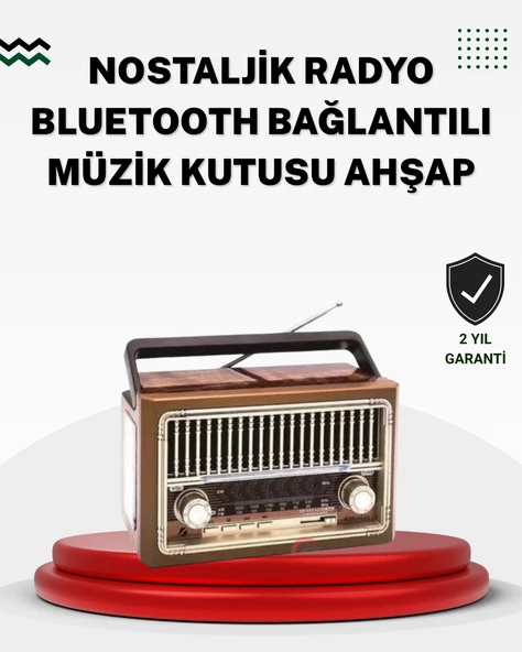 Ahşap Görünümlü Masaüstü Bluetooth Cihaz ürün görseli