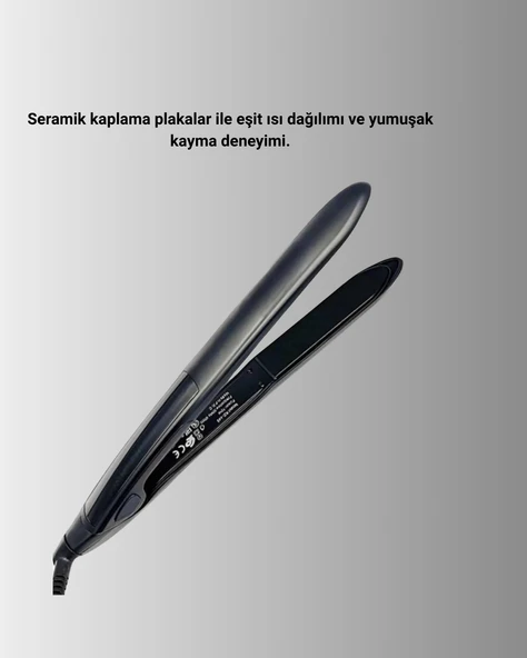 2025 Yeni Seri Dijital Ekranlı Isı Ayarlı Saç Düzleştirici Titanyum Kaplama A Kalite - 5