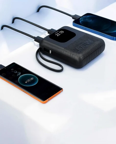 2025 Model 10000 mAh Akıllı Powerbank ve Akıllı Saat Özellikli Şarj Cihazı - 5