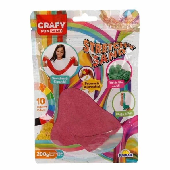 Streç Oyun Kumu Pembe 200 gr ürün görseli 1