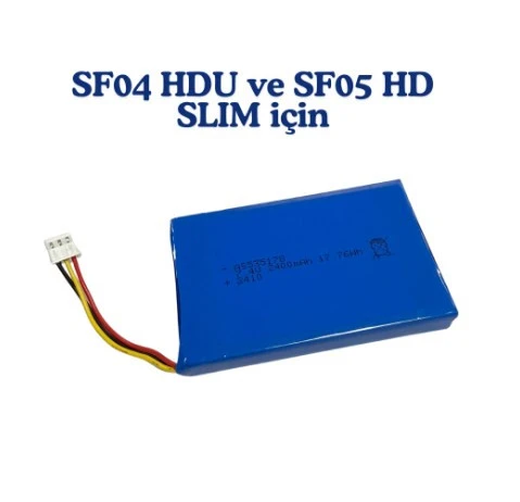 7,4V 2400mA,SatfinderSF04 HDU, SF05 HD SLIM PİLİ. Bataryası ürün görseli