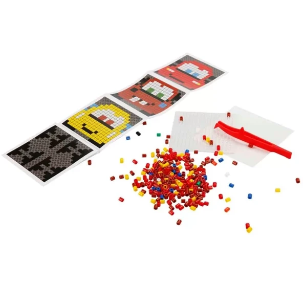 4in1 Disney Cars Pixel Pixel Boncuk Aktivite ve Oyuncak Seti - Resim 3
