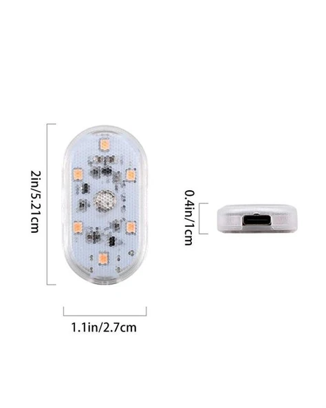 Araç İçi Dekorasyon İçin Manyetik ve Yapışkanlı LED Ambiyans Lambası - 5