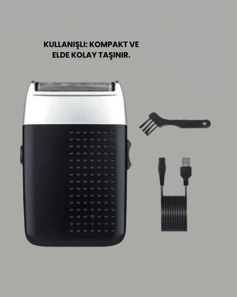 Evde Kuaför Konforu: USB Şarjlı Saç ve Sakal Kesme Makinesi - Resim 3