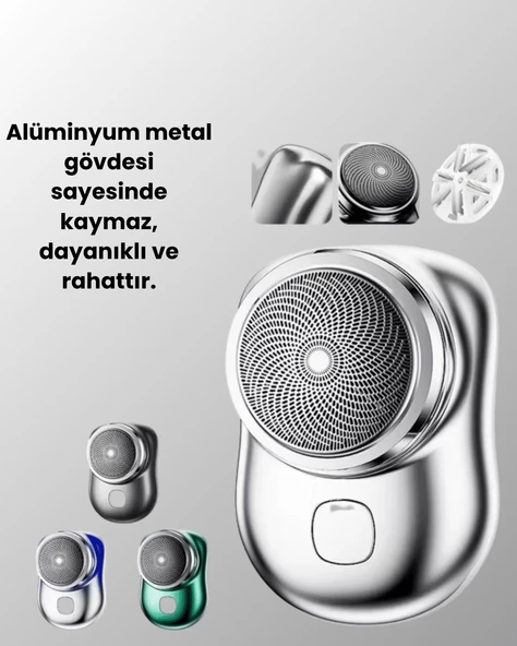 Cep Tipi Elektrikli Tıraş Makinesi – Güçlü, Sessiz, Su Geçirmez ve Ultra Taşınabilir - 4
