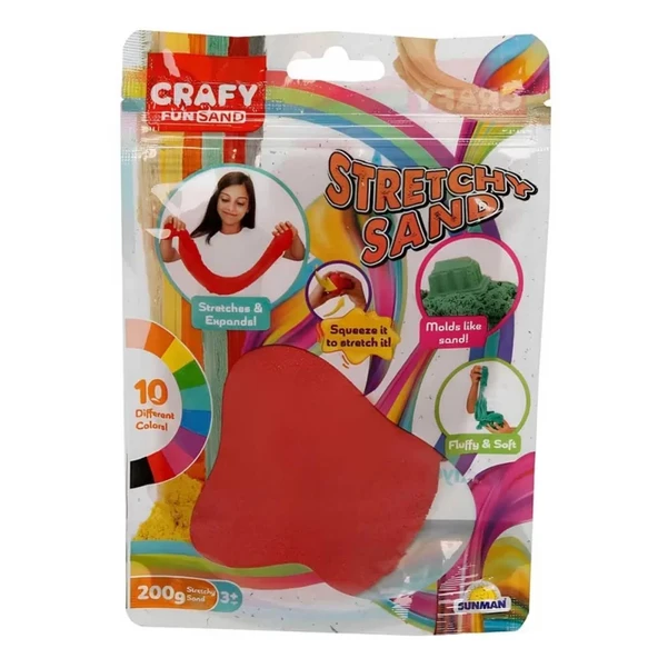 Streç Oyun Kumu Kırmızı 200 gr ürün görseli