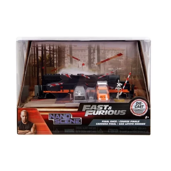 Jada Fast & Furious Nano Train Scene Diorama - Resim 3