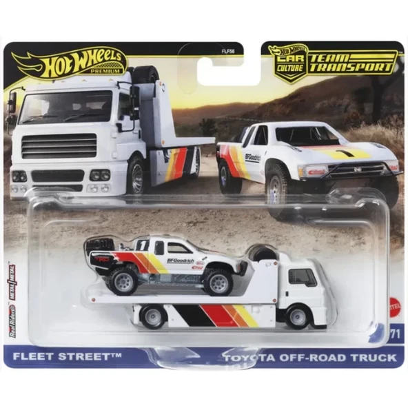 Hot Wheels Premium Team Transport Toyota Off-Road Truck HRV39 - Resim 2