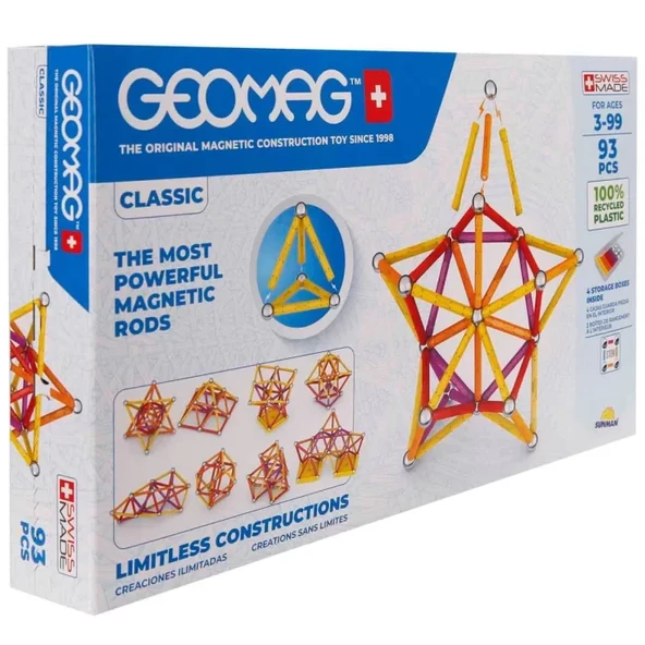 Geomag Classic Manyetik Zeka Oyunu 93 Parça S00000273 ürün görseli 1