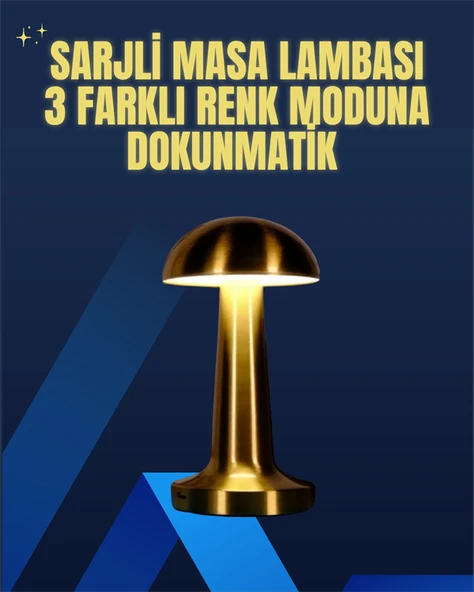 Modern Tasarım Şarjlı Masa Lambası – 1800 mAh Batarya